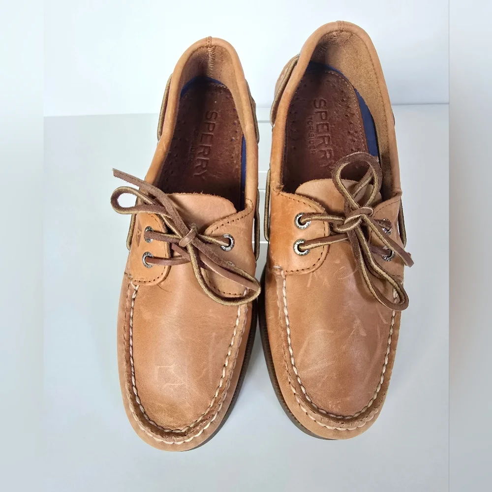 Sperry Top-Sider Men's Sahara Boat Shoe, Size 7M - Brown